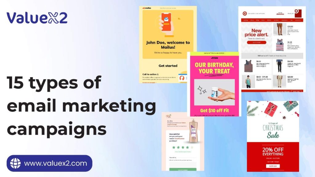 15 types of email marketing campaigns examples